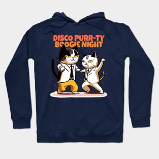 cat disco party Hoodie